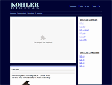 Tablet Screenshot of kohlerdigitalpianos.com